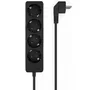 Aisens Regleta de 4 Tomas con Cable de 1,4 m, Negro